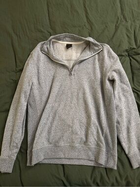 Men's Gray Quarter-Zip Sweater/Pullover